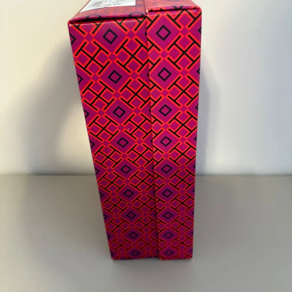Tory‎ Burch Size 7.5 Geometric Logo Box Storage Keepsake Gift Presentation EMPTY